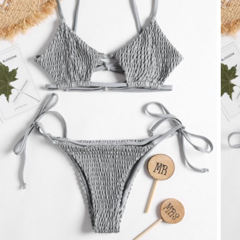 *Never been worn” Grey zaful bikini